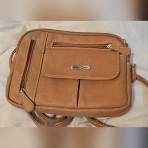 MultiSac – Organizer Crossbody Bag | Tan Faux Leather